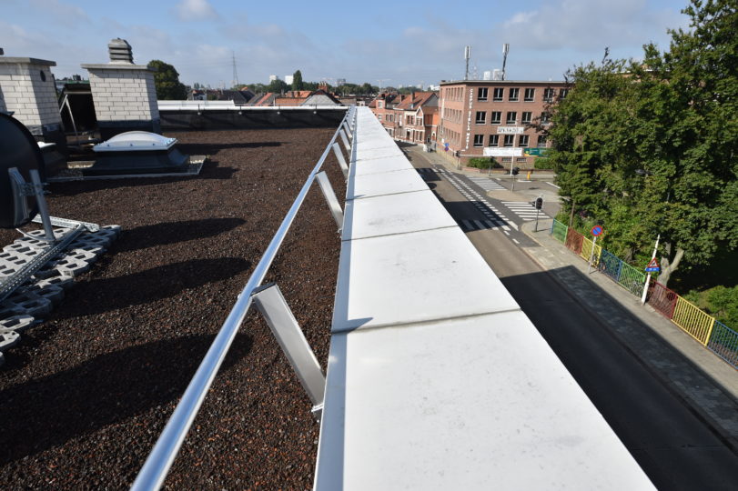 dakhekwerk als valbeveiliging op plat dak
