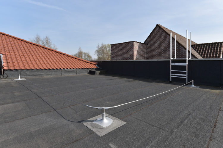 leeflijn op plat dak