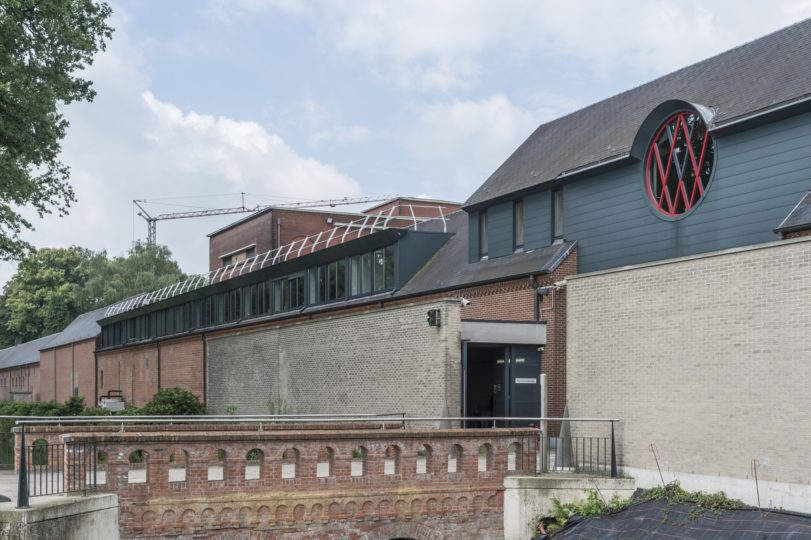 hekwerk op plat dak brouwerij westmalle