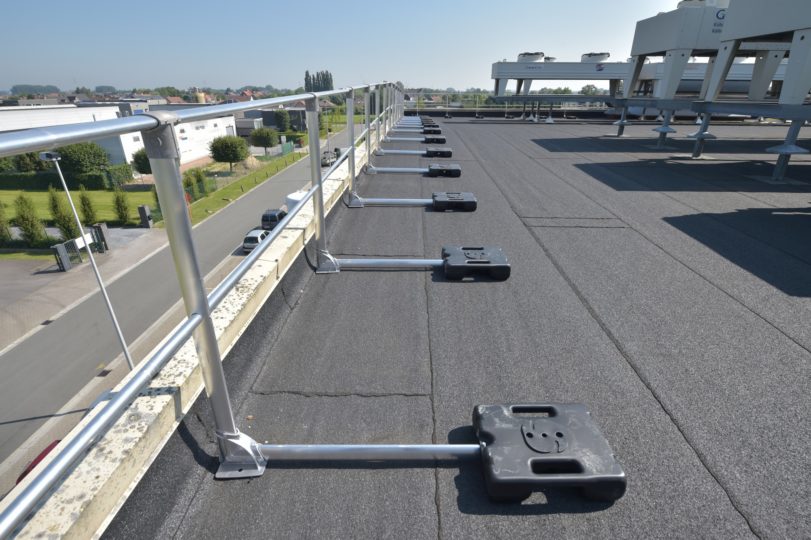 dakhekwerk als valbeveiliging op plat dak