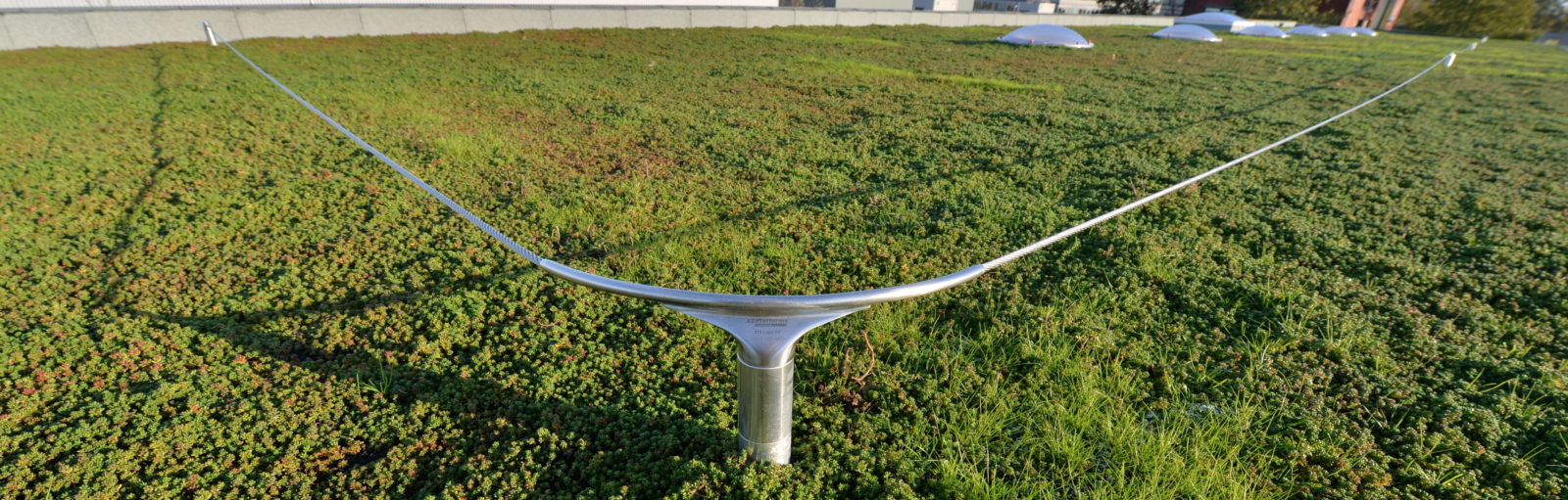 leeflijn op plat groendak