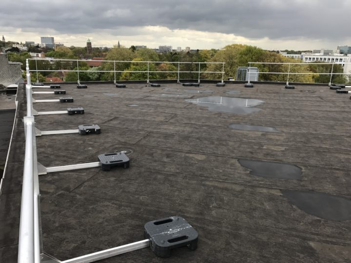 dakhekwerk als valbeveiliging op plat dak