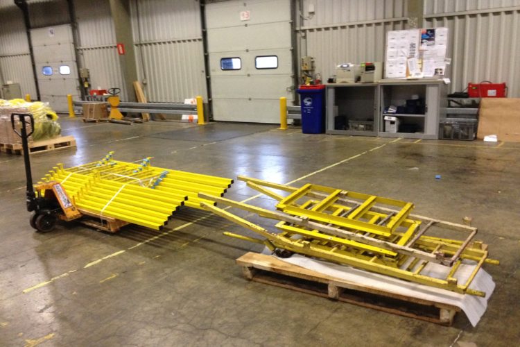 Platformen transportband Schoten