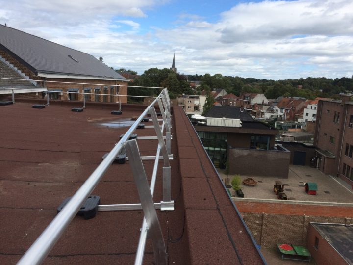 dakhekwerk als valbeveiliging op plat dak