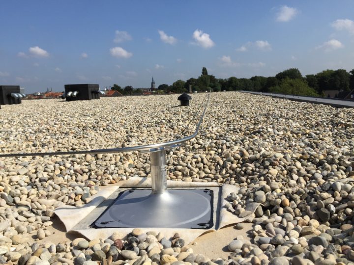 leeflijn op plat dak