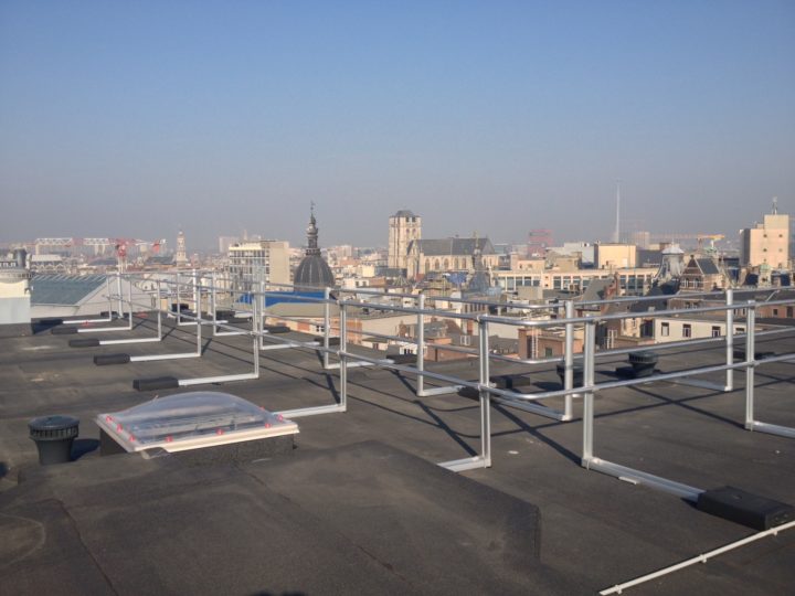 dakhekwerk als valbeveiliging op plat dak